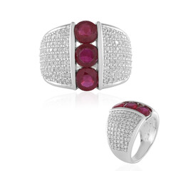 Anello in argento con Rubino del Madagascar (de Melo)