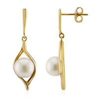 Orecchini in argento con Perla d'Acqua Dolce Bianca