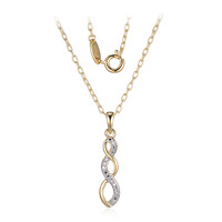 Collana in ottone con Diamante I3 (I) (Juwelo Style)
