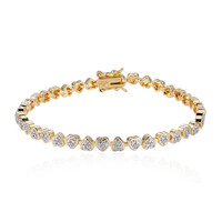 Bracciale in ottone con Diamante I3 (I) (Juwelo Style)