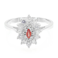 Anello in argento con Rubino Malawi