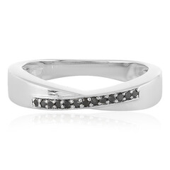 Anello in argento con Diamante Nero