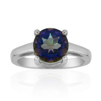 Anello in argento con Quarzo Mistico Blu