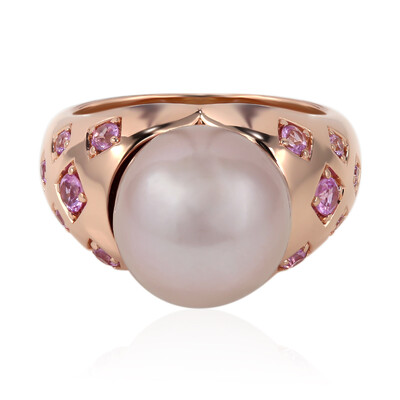 Anello in argento con Perla Ming (TPC)