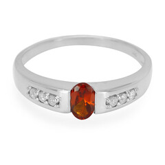 Anello in argento con Granato Essonite