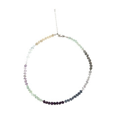 Collana in argento con Fluorite