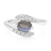 Anello in argento con Labradorite