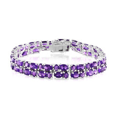 Bracciale in argento con Ametista Zambiana