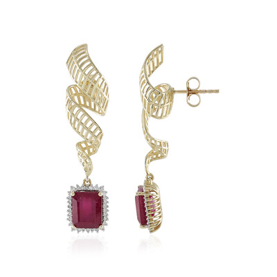 Orecchini in oro con Rubino del Madagascar (Ornaments by de Melo)