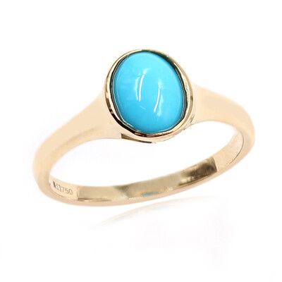 Anello in oro con Turchese Sleeping Beauty