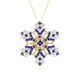 Collana in argento con Spinello Cobalto (Gems en Vogue)