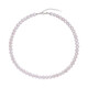 Collana in argento con Quarzo Rosa