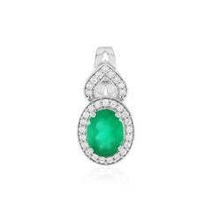 Ciondolo in argento con Onice Verde