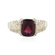 Anello in oro con Rodolite-Lampone-AAA (de Melo)