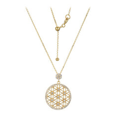 Collana in argento con Topazio Bianco