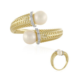 Anello in oro con Perla di Acqua Dolce (Ornaments by de Melo)