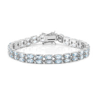 Bracciale in argento con Topazio Blu Cielo