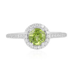 Anello in argento con Peridoto