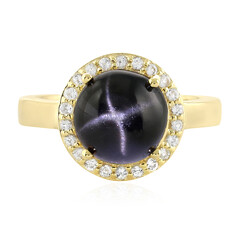 Anello in argento con Diopside Stellato d'India