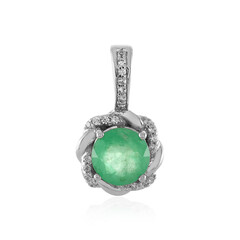 Ciondolo in argento con Smeraldo Etiope