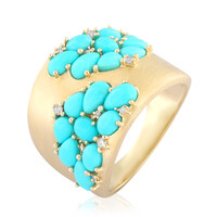 Anello in oro con Turchese Sleeping Beauty (de Melo)