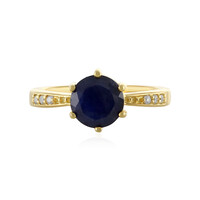 Anello in argento con Zaffiro Blu del Mozambico