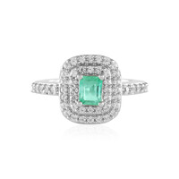 Anello in argento con Smeraldo Russo