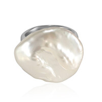 Anello in argento con Perla di Acqua Dolce (TPC)