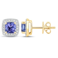 Orecchini in oro con Tanzanite