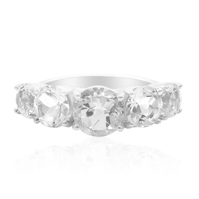 Anello in argento con Topazio Bianco