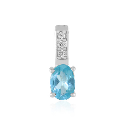 Ciondolo in argento con Apatite Blu