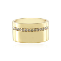 Anello in argento con Diamante Cioccolato I2