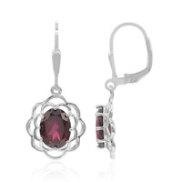 Orecchini in argento con Rodolite