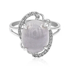 Anello in argento con Giadeite Lavanda