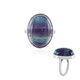 Anello in argento con Fluorite (MONOSONO COLLECTION)