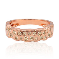 Anello in oro con Diamante Rose de France SI1 di Argyle