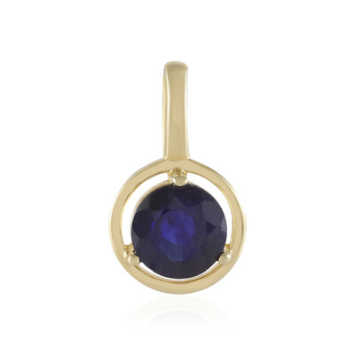Ciondolo in argento con Zaffiro Blu del Madagascar