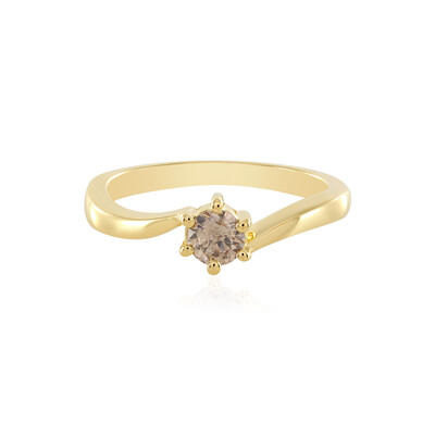 Anello in argento con Diamante Cioccolato I1
