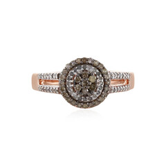 Anello in argento con Diamante Cioccolato I3