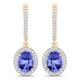 Orecchini in oro con Tanzanite (SUHANA)