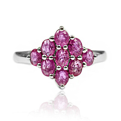 Anello in argento con Rubino Mozambico