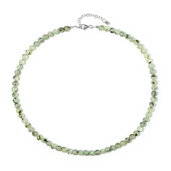 Collana in argento con Prehnite