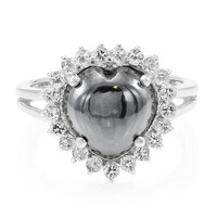 Anello in argento con Ematite Nera