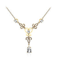 Collana in argento con Topazio Bianco