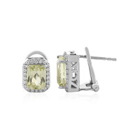 Orecchini in argento con Kunzite Canarino