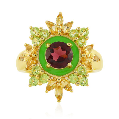 Anello in argento con Rodolite