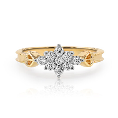 Anello in oro con Diamante IF (D) (Annette)