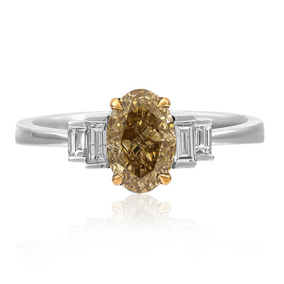 Anello in oro con Diamante Cioccolato SI2 (CIRARI)