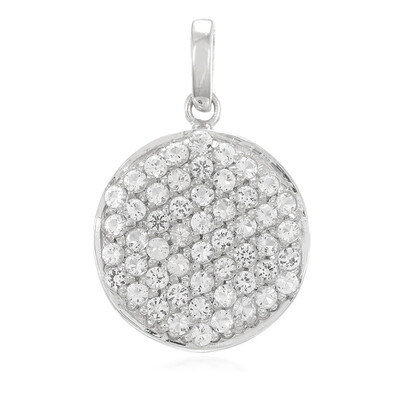 Ciondolo in argento con Topazio Bianco