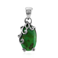 Ciondolo in argento con Turchese Kingman Mohave Verde (Art of Nature)